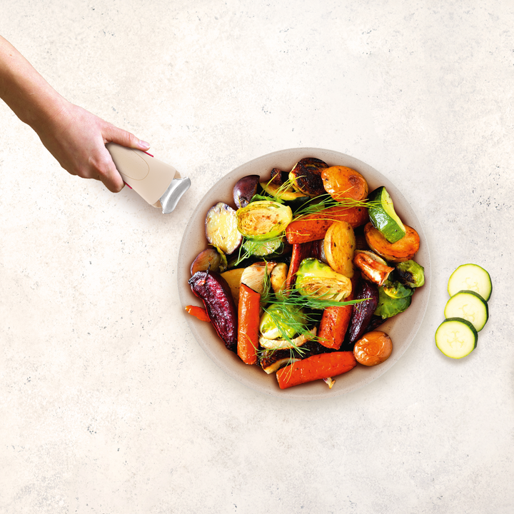 SET POELE 18+CASSEROLE 18CM +POIGNEE INGENIO DELIGHT SANDSTONE L7839302 TEFAL