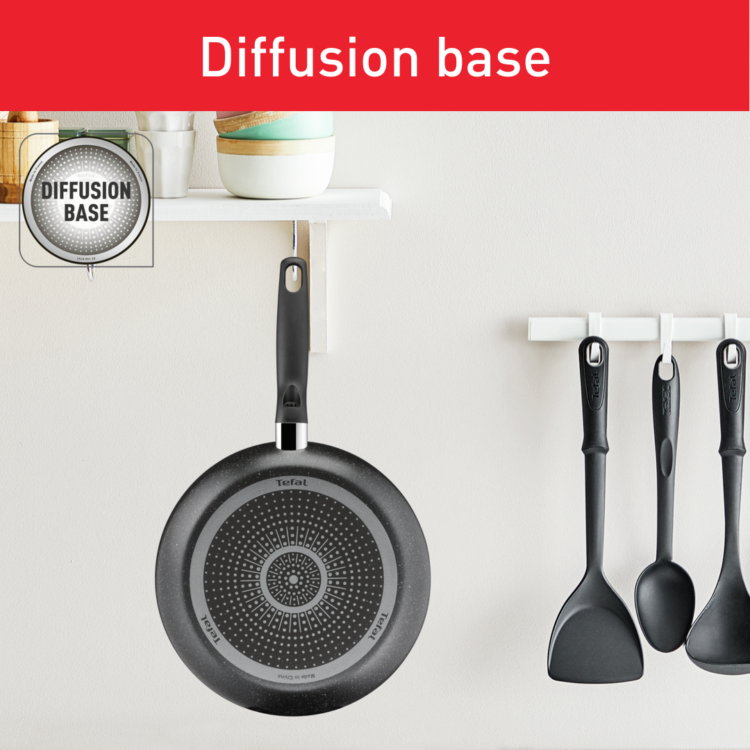 Batterie de cuisine Dark Stone 9 pièces B491S985 Tefal