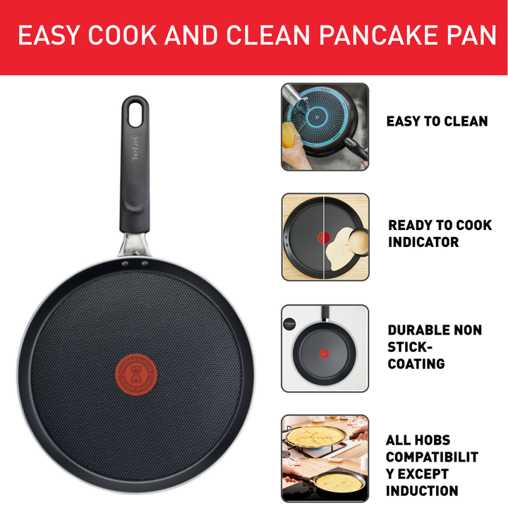 Crêpière Tefal Easy Cook &amp; Clean 22cm Noir