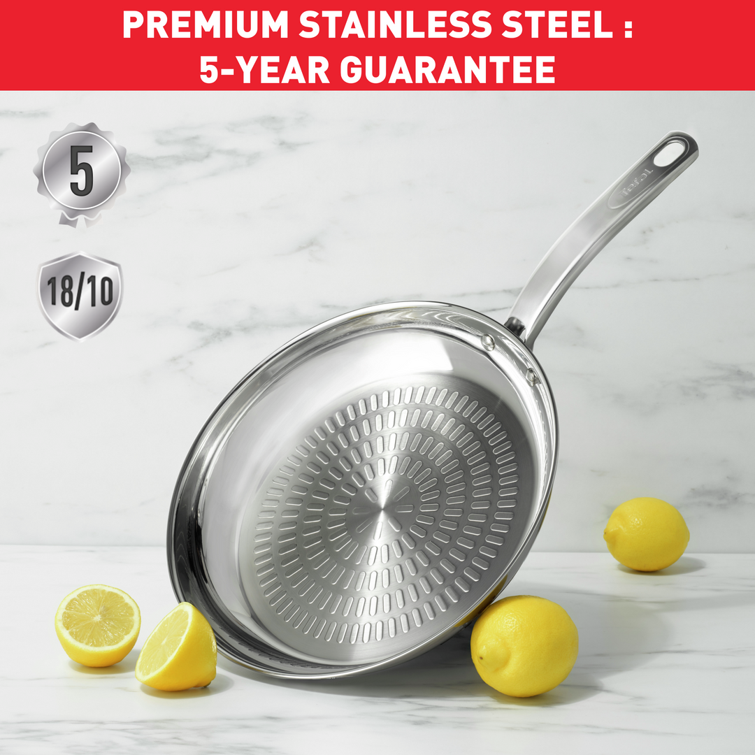 POELE INOX NR 28CM INTUITION B8590635 Tefal