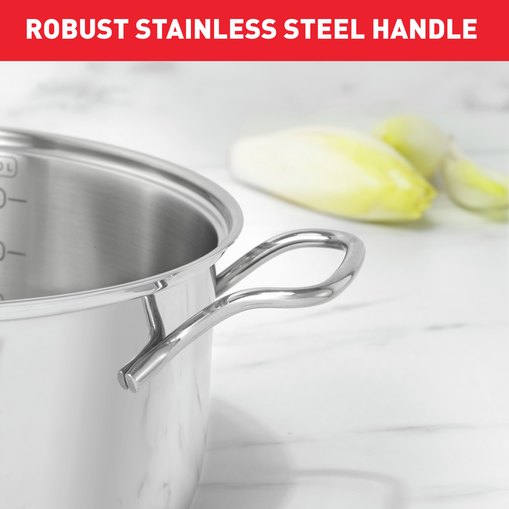 FAITOUT INOX NR 20CM+COUV EN VERRE INTUITION B8644474 Tefal