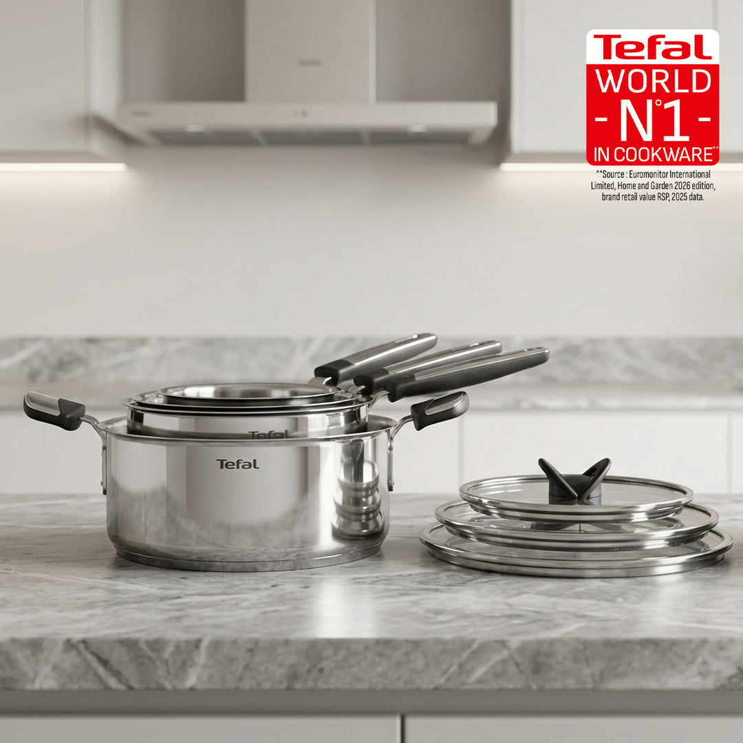 Casserole Inox Tefal Emotion+ G7 16cm avec Couvercle
