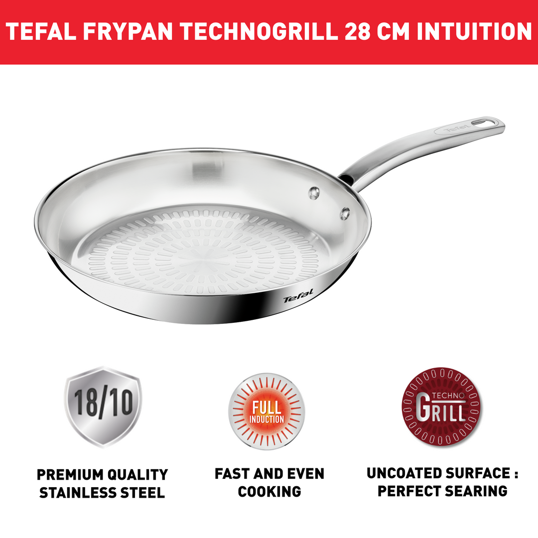 Poêle Inox Tefal Intuition 28cm