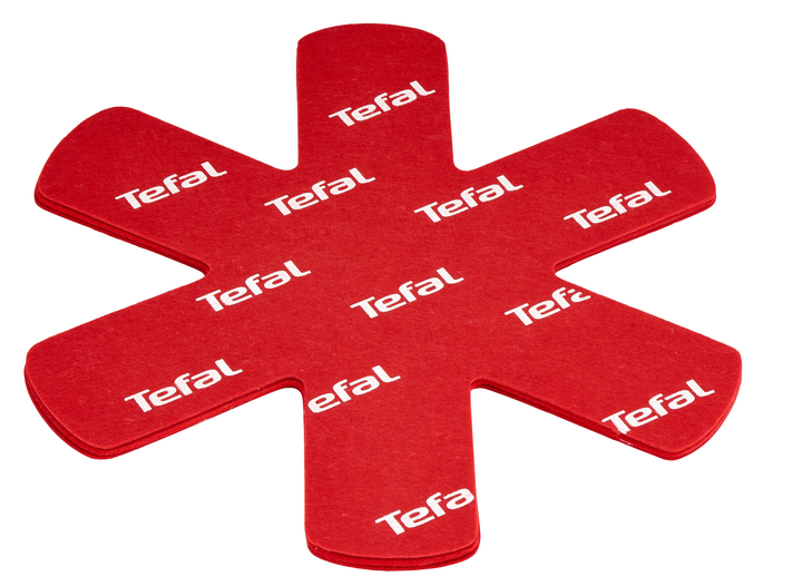 SET 4 PROTECTEURS POELES ROUGE K2203004 Tefal