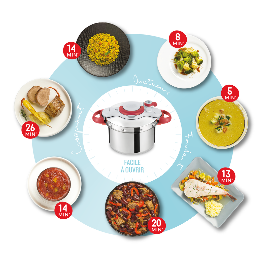 COCOTTE CLIPSO MINUTE EASY 6L P4624768 Tefal