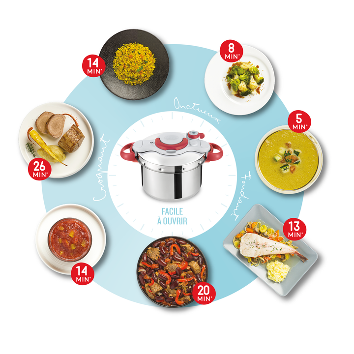 COCOTTE CLIPSO MINUTE EASY 6L P4624768 Tefal