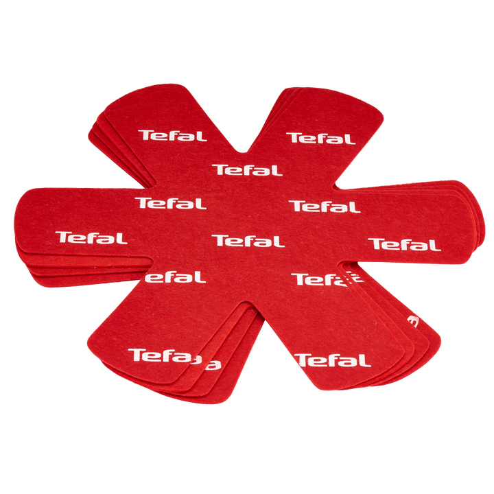SET 4 PROTECTEURS POELES ROUGE K2203004 Tefal