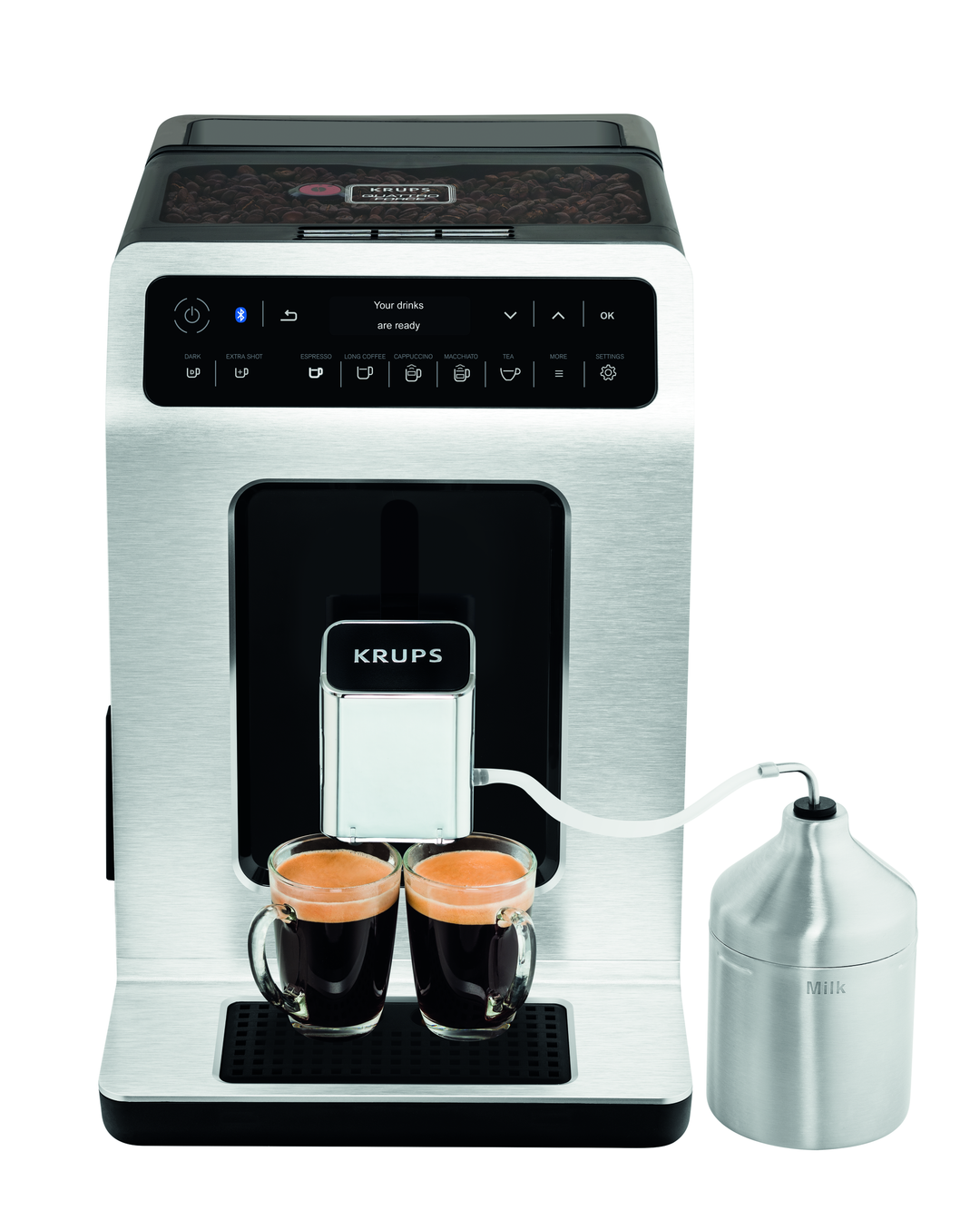 ESPRESSO FULL AUTO EVIDENCE AVEC POT LAIT 1450W SILVER/NOIRE EA891D10 Krups