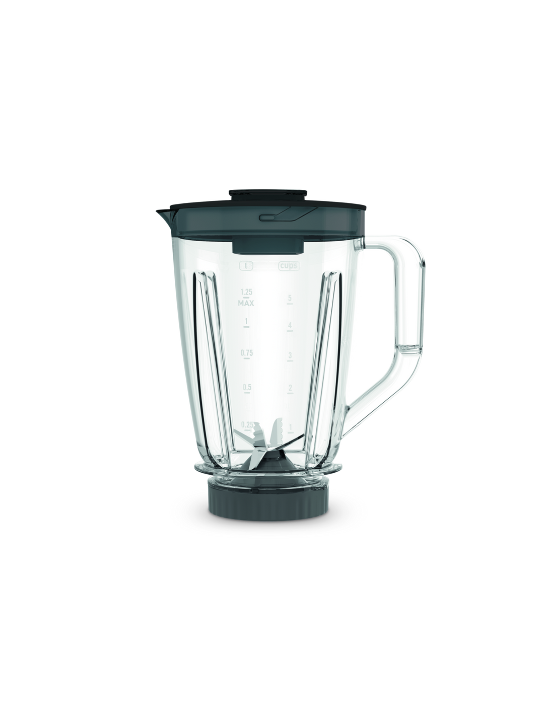 BLENDER BOL EN PLASTIQUE 2L 600W 2V 1ACC + BOL EN VERRE GRATUIT NOIR LM42R810 Moulinex