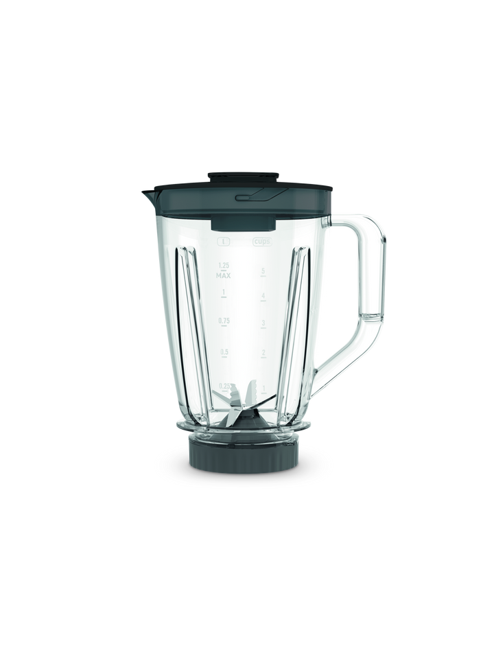 BLENDER BOL EN PLASTIQUE 2L 600W 2V 1ACC + BOL EN VERRE GRATUIT NOIR LM42R810 Moulinex