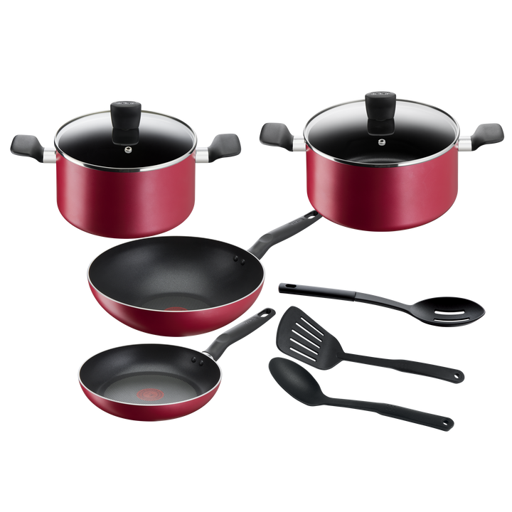 Batterie de cuisine 9 pièces Super Cook rouge B460S984 Tefal