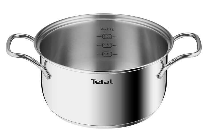 FAITOUT INOX NR 20CM+COUV EN VERRE INTUITION B8644474 Tefal