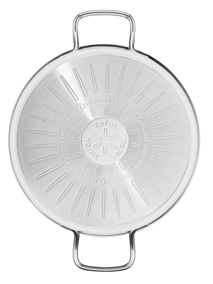 FAITOUT INOX NR 24CM+COUV EN VERRE INTUITION B8644674 Tefal