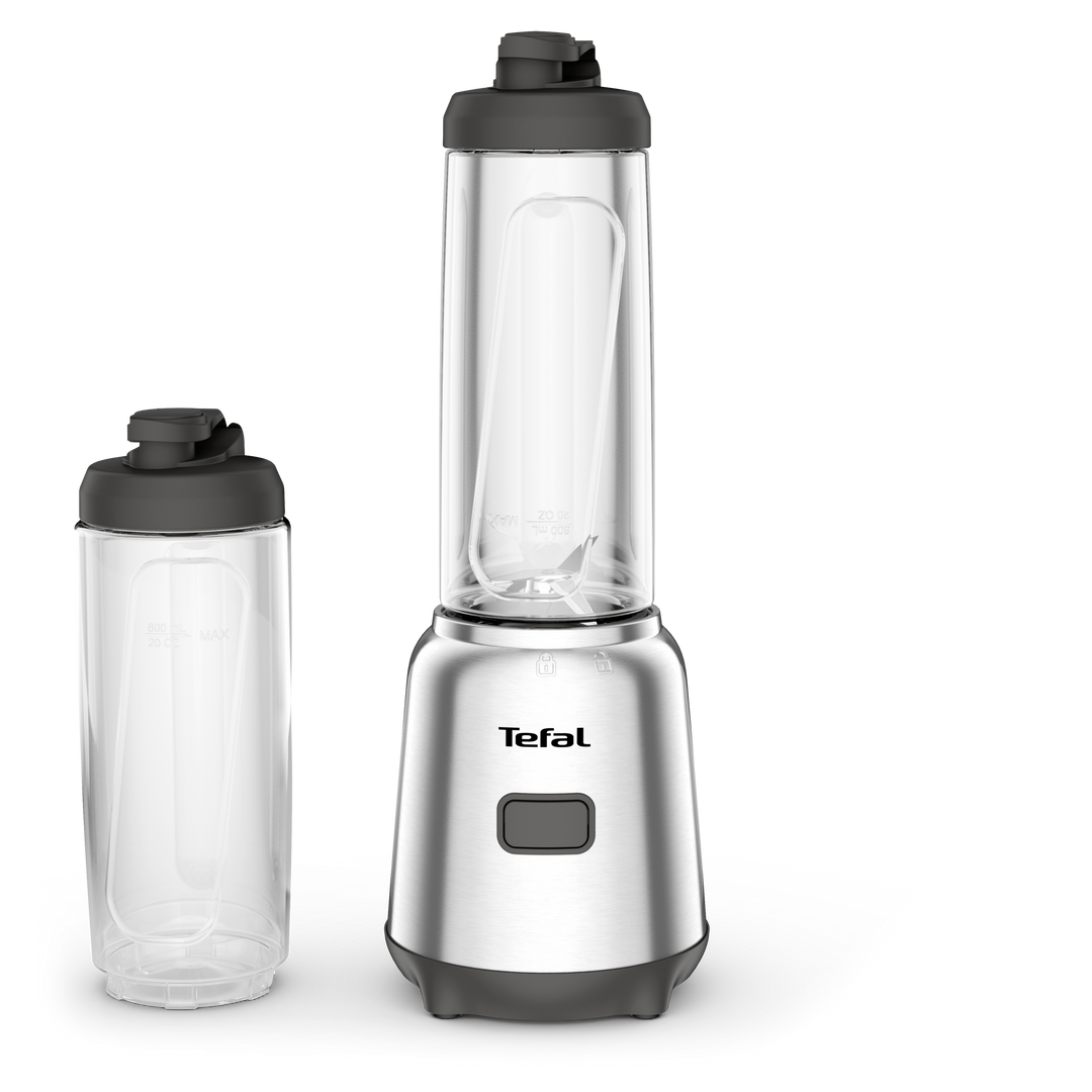 BLENDER MIX &amp; MOVE BOL EN TRITAN 0,8L 300W 1V+1 GOURDE SILVER BL15FD30 Tefal