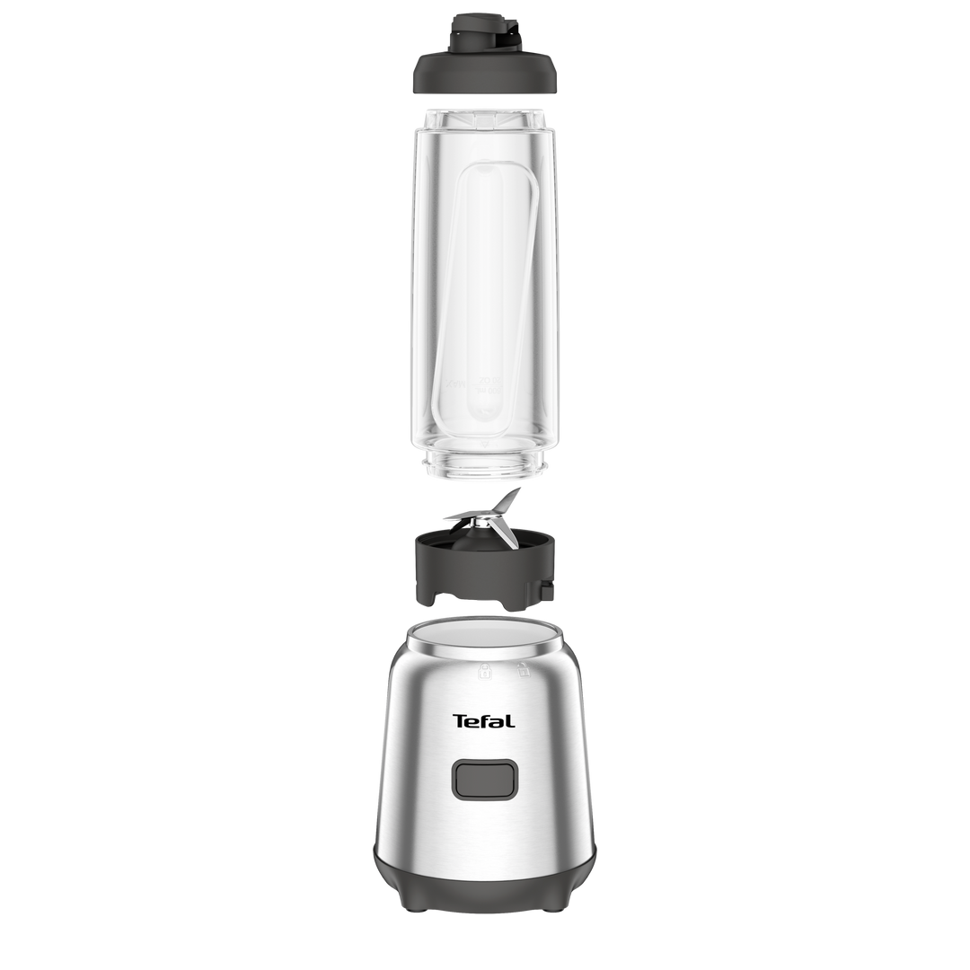 BLENDER MIX &amp; MOVE BOL EN TRITAN 0,8L 300W 1V+1 GOURDE SILVER BL15FD30 Tefal