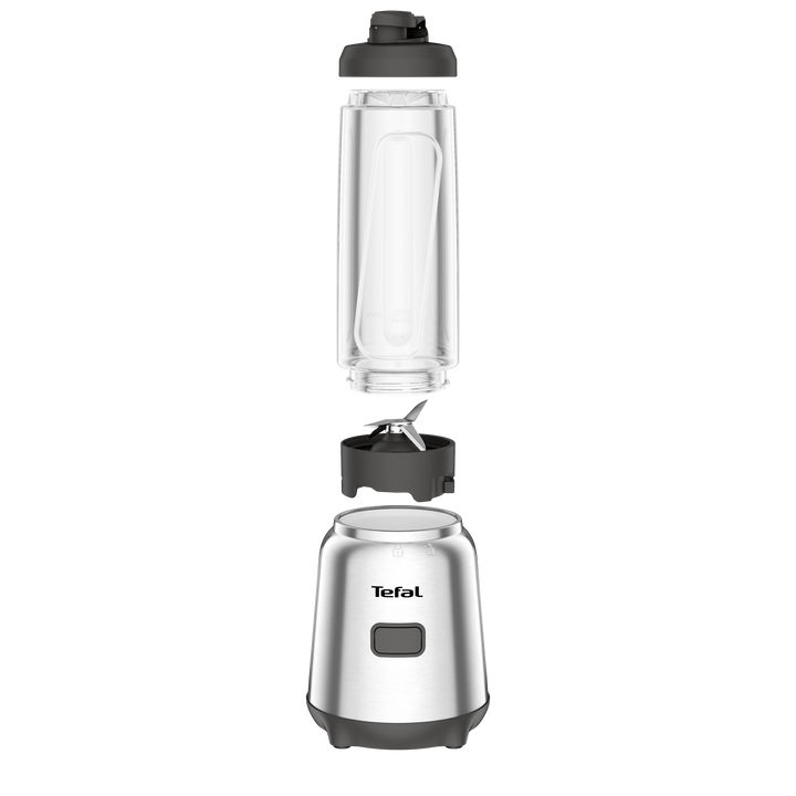 BLENDER MIX &amp; MOVE BOL EN TRITAN 0,8L 300W 1V+1 GOURDE SILVER BL15FD30 Tefal
