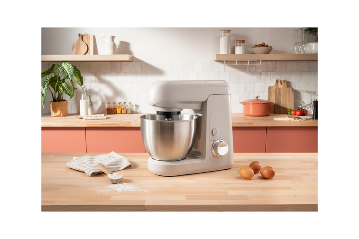 KITCHEN MACHINE 4,6L 8V 1100W BEIGE + KIT ACCESSOIRES QA521B25 Moulinex
