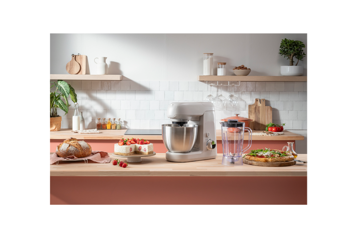 KITCHEN MACHINE 4,6L 8V 1100W BEIGE + KIT ACCESSOIRES QA521B25 Moulinex