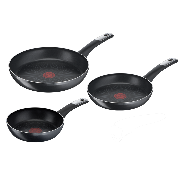 SET 3 POELES 20/24/28CM HARD TITANIUM C3889053 TEFAL