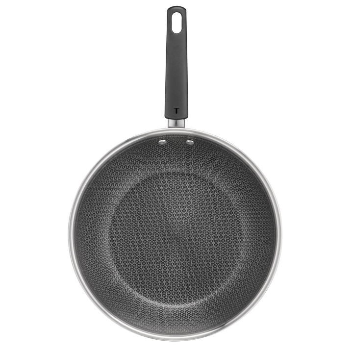 WOK 28CM +COUV EMERIL 3PLY G7 POWER INOX E3411655 Tefal
