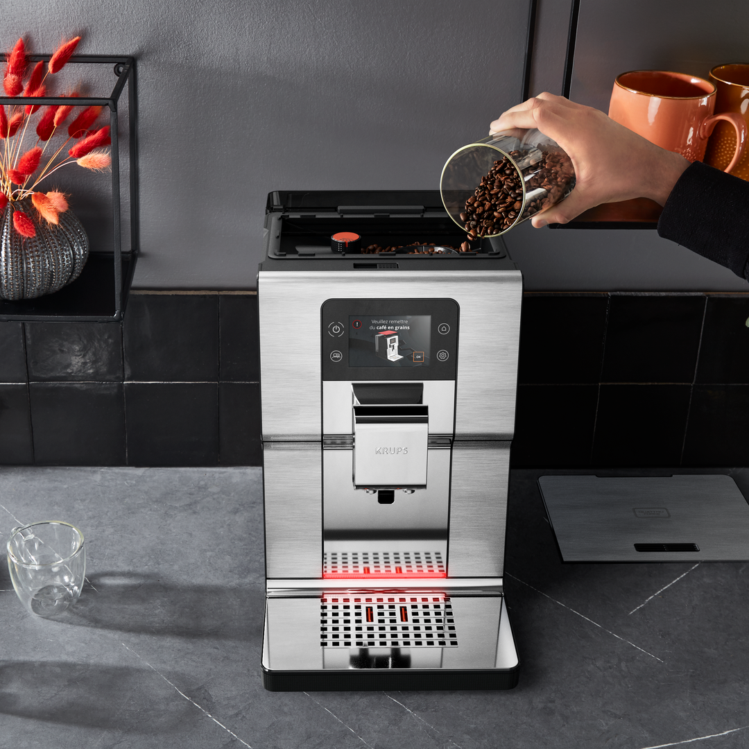 ESPRESSO FULL AUTO INTUITION 1550W SILVER BROSSE EA877D10 Krups