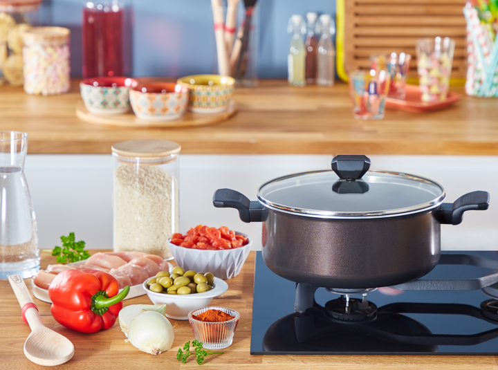 Faitout Tefal Easy Cook &amp; Clean 24cm avec Couvercle