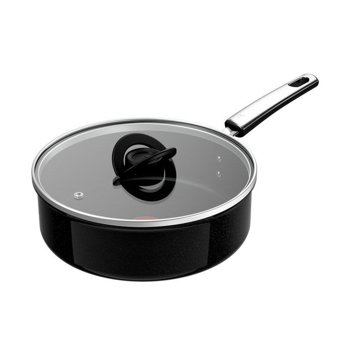 SAUTEUSE 24CM + CV EXCEL+CERAM NOIR G2133202 Tefal
