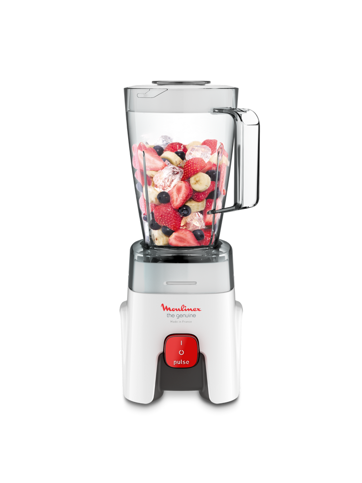 BLENDER GENUINE BOL EN PLASTIQUE 1,5L 500W 1V 1ACC BLANC LM241B25 Moulinex