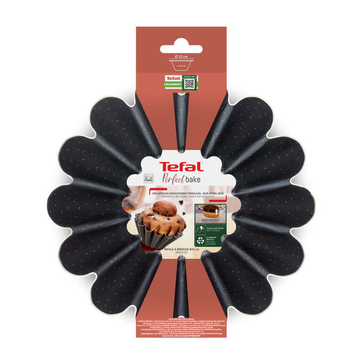 Perfect Bake J5546602 Moule à Brioche 23 cm  Téfal