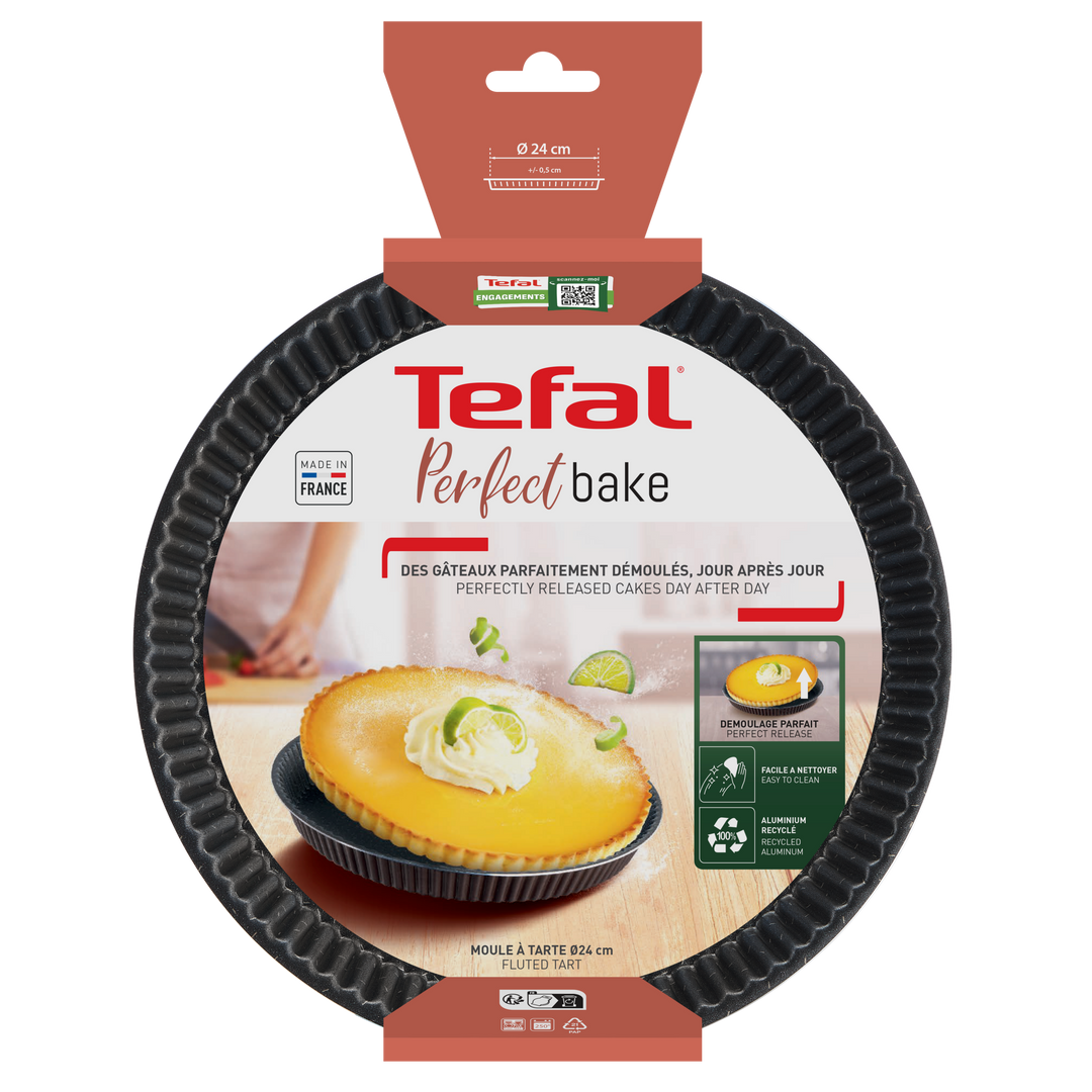 Perfect Bake J5548202 Moule à tarte 24cm Téfal