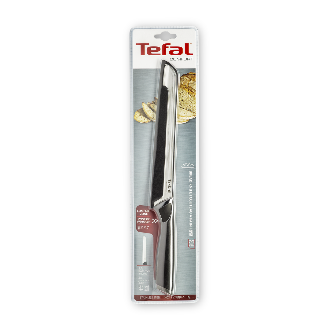 COUTEAU PAIN 20CM +COUV COMFORT K2213404 TEFAL