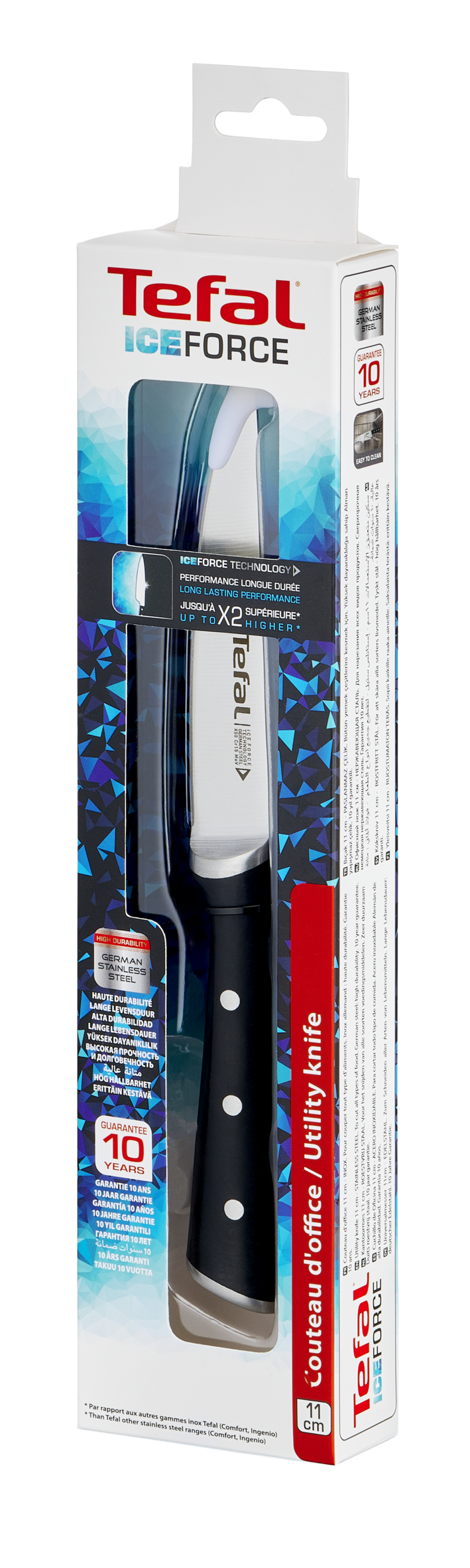 COUTEAU CUISINE 11CM ICE FORCE K2320914 Tefal