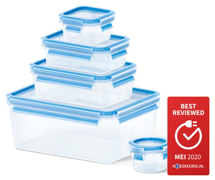 SET DE 5 BOITES ALIMENTAIRES MASTERSEAL 0.15RO/0,25/0,55/1L/3,7L K3029012 Tefal