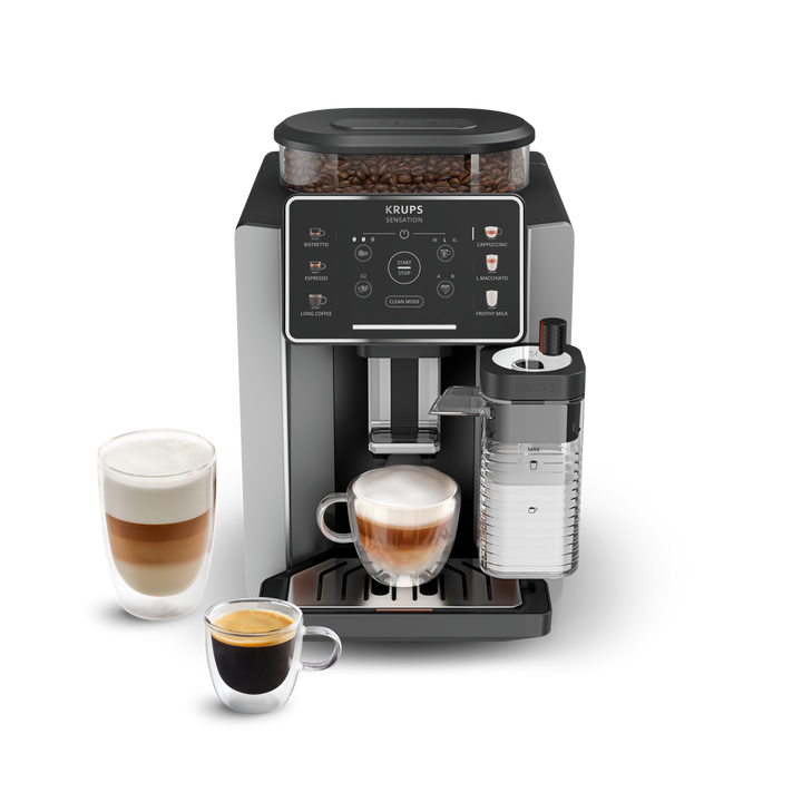 ESPRESSO FULL AUTO SENSATION MILK 1450W ALU/NOIRE EA912E10 Krups