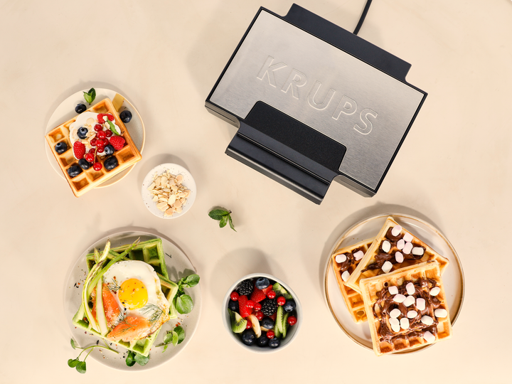 GAUFFRIER WAFFLE 850W SILVER/NOIR FDK261 Krups