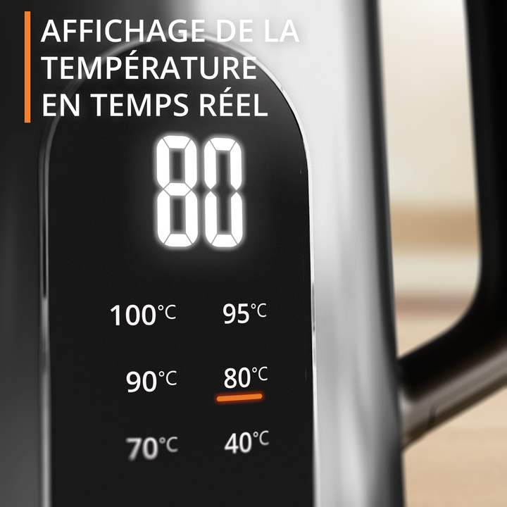 BOUILLOIRE SELECTION 1,7L 1500W 6TEMP SILVER BW871DF0 Krups