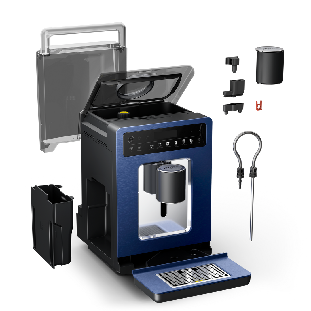 ESPRESSO FULL AUTO EVIDENCE BY WILMOTTE 1450W BLEUE EA89W410 Krups