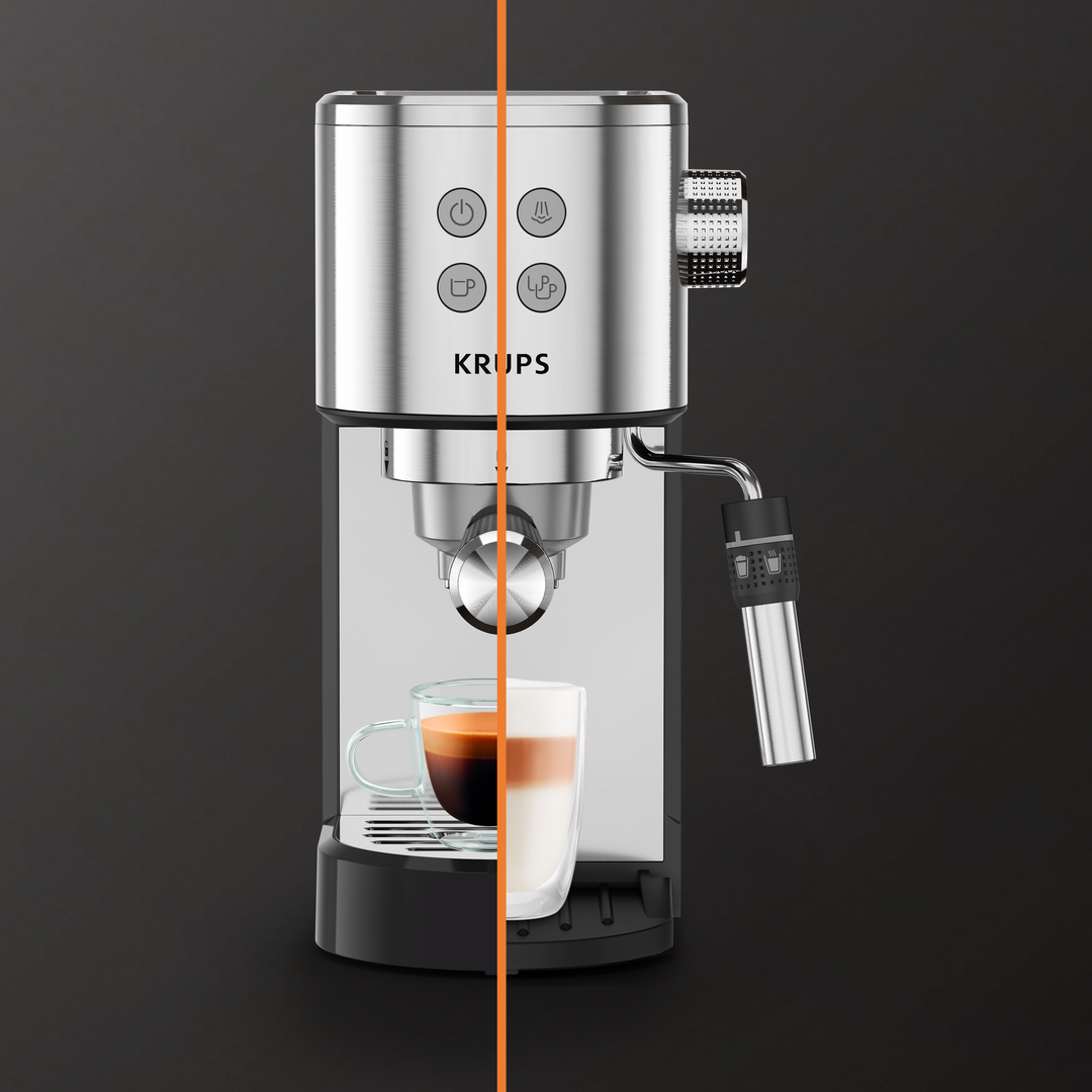 ESPRESSO STEAM&amp;PUMP VIRTUOSO+15BARS 1350W SILVER XP444C10 Krups