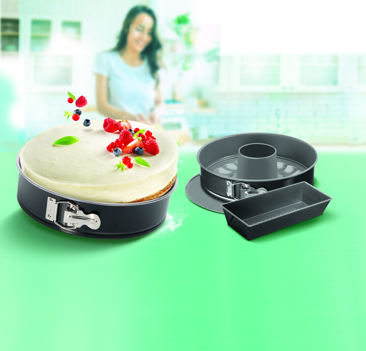 SET 3PCS MOULES CAKE EASYBAKE NOIR J174S274 Tefal