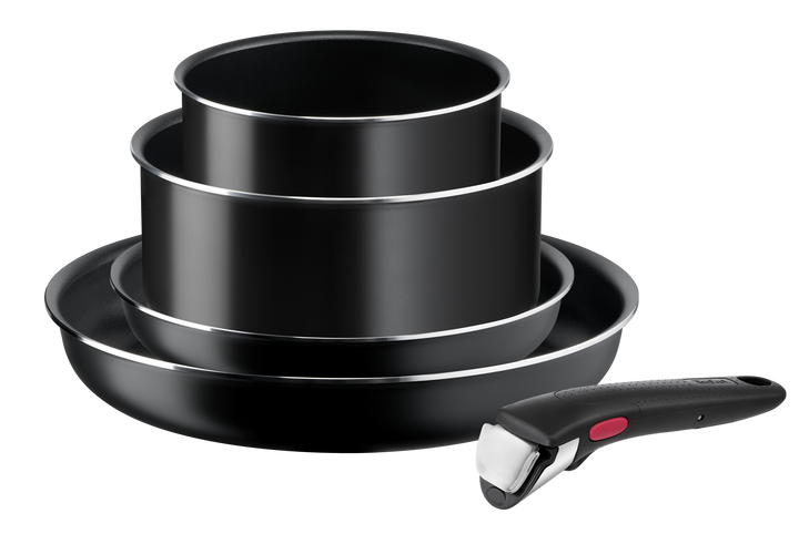 BATTERIE DE CUISINE 5P INGENIO EASY C&amp;C NOIR L1549043 Tefal