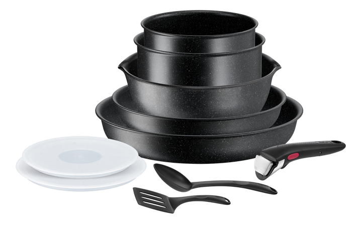 BATTERIE DE CUISINE INGENIO BLACK STONE 10PCS L3999402 Tefal