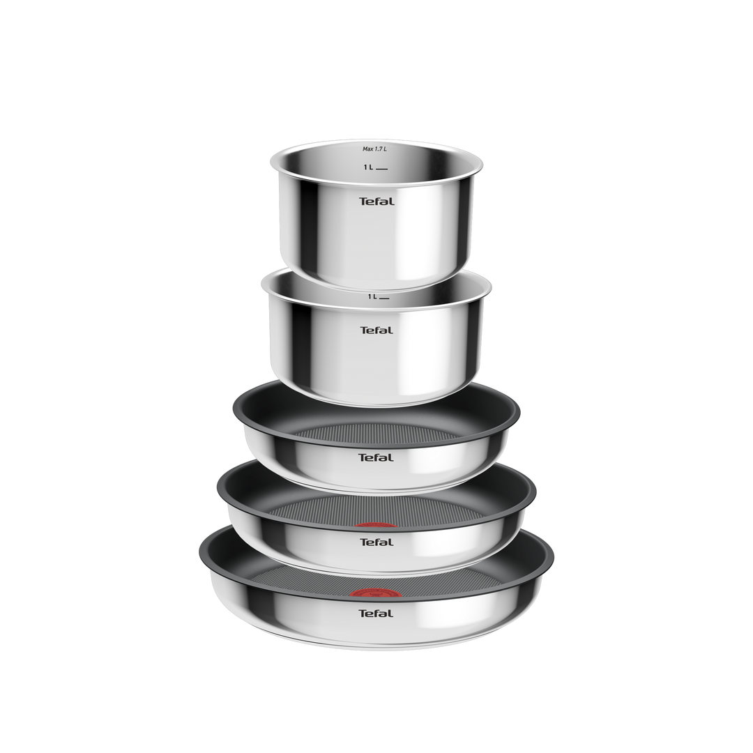 BATTERIE DE CUISINE INOX 8PCS INGENIO COOK EAT L881S804 Tefal