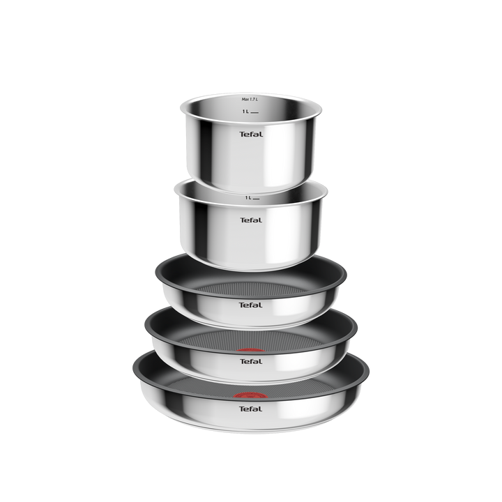 BATTERIE DE CUISINE INOX 8PCS INGENIO COOK EAT L881S804 Tefal