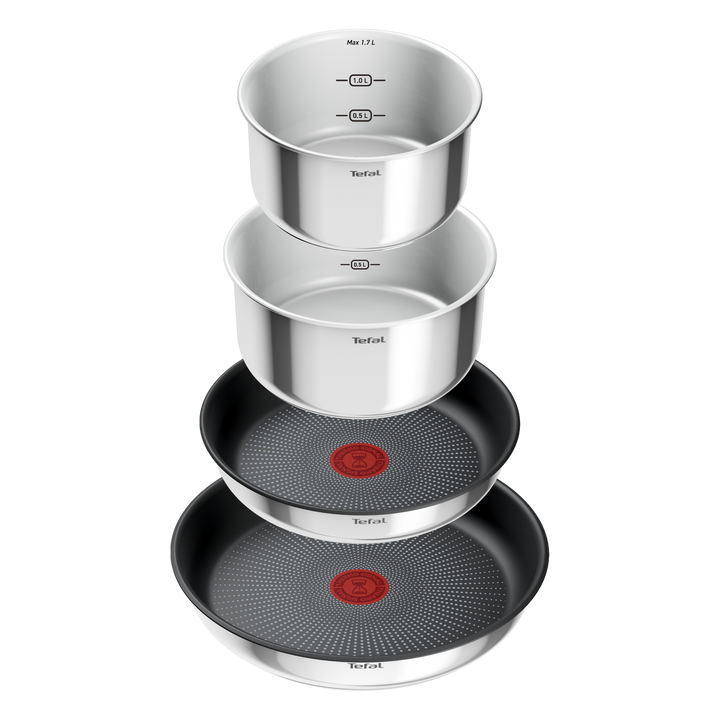 BATTERIE DE CUISINE INOX INGENIO 10PCS EMOTION L8971S04 Tefal