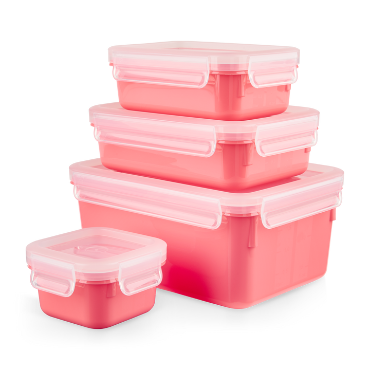 SET 4 BOITES ALIMENTAIRES RECTANGULAIRES  MASTERSEAL 0,2/0,55/0,80/2,2L TERRACOTTA N1030910 Tefal