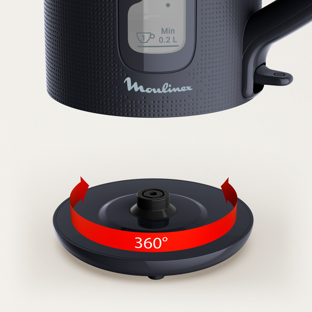 BOUILLOIRE MORNING 1,7L 2400W NOIRE BY2M0810 Moulinex