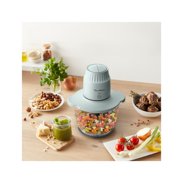 HACHOIR CHOPPEO BOL EN VERRE 2L 500W 2V EUCALYPTUS DJ603110 Moulinex