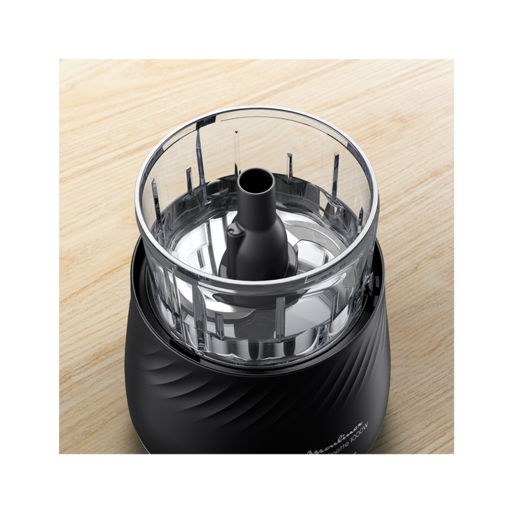 MOULINETTE BOL EN PLASTIQUE 0,5L 1000W NOIRE + BOL COMPLET GRATUIT DPA7R8M2 Moulinex