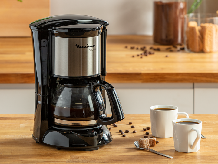 CAFETIERE FILTRE SUBITO 6TASSES 600W NOIR/SILVER FG151825 Moulinex