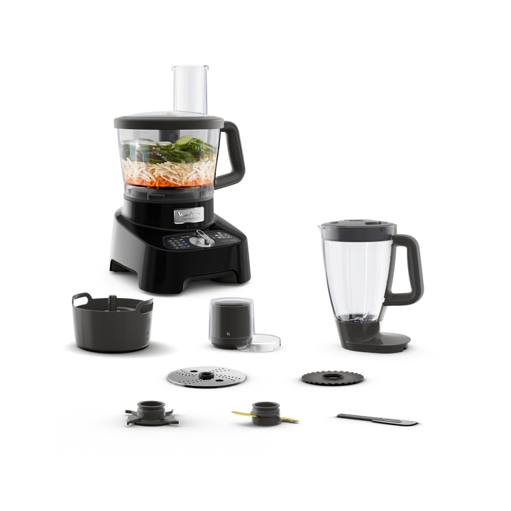 ROBOT DOUBLE FORCE BOL EN PLASTIQUE 3L 1000W 6V 8ACC 28FONCTIONS NOIR FP821811 Moulinex